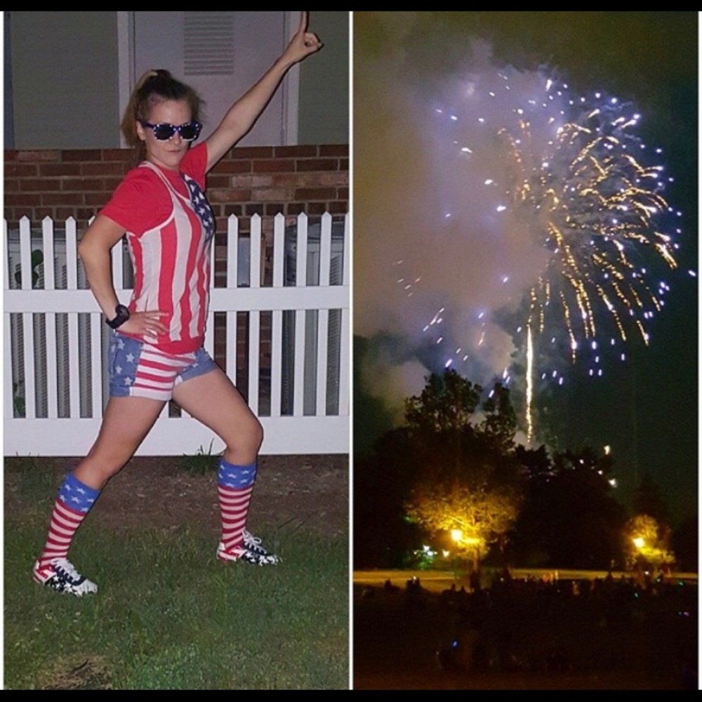 Patriotic Red, white and blue 4th of July shoes